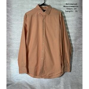 Polo Ralph Lauren Regent Classic Fit Orange Gingham Oxford‎ Shirt Men's LARGE